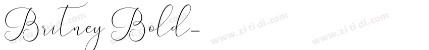 Britney Bold字体转换